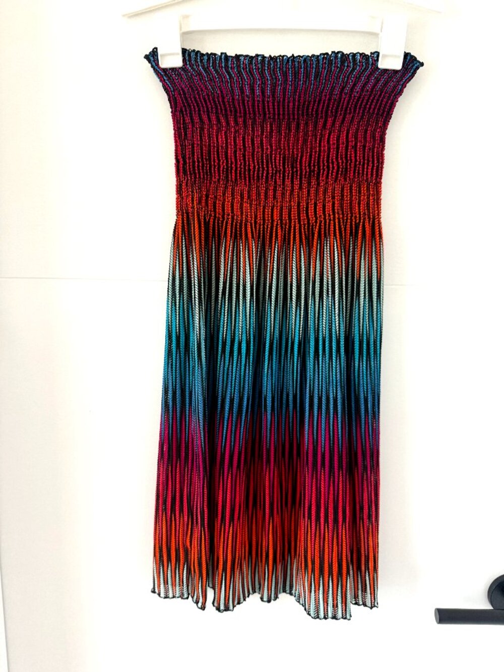 Swim systems colorful tube top, sleeveless dress size medium
